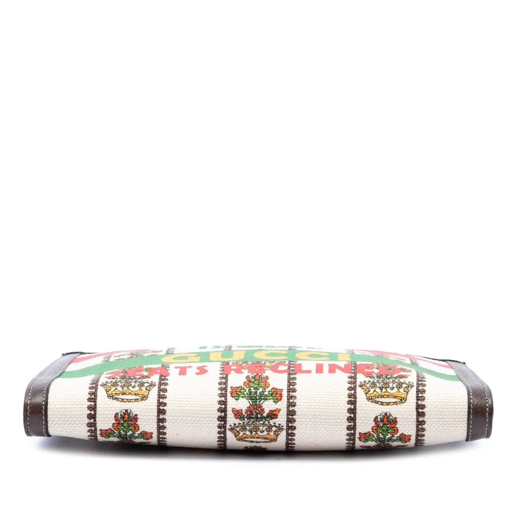 Gucci Canvas 100 Centennial Music is Mine Clutch Beige Very good - Inside View