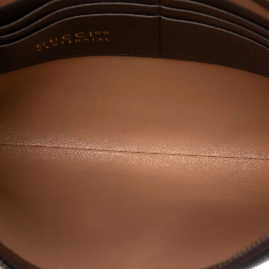 Gucci Canvas 100 Centennial Music is Mine Clutch Beige Very good - Model View