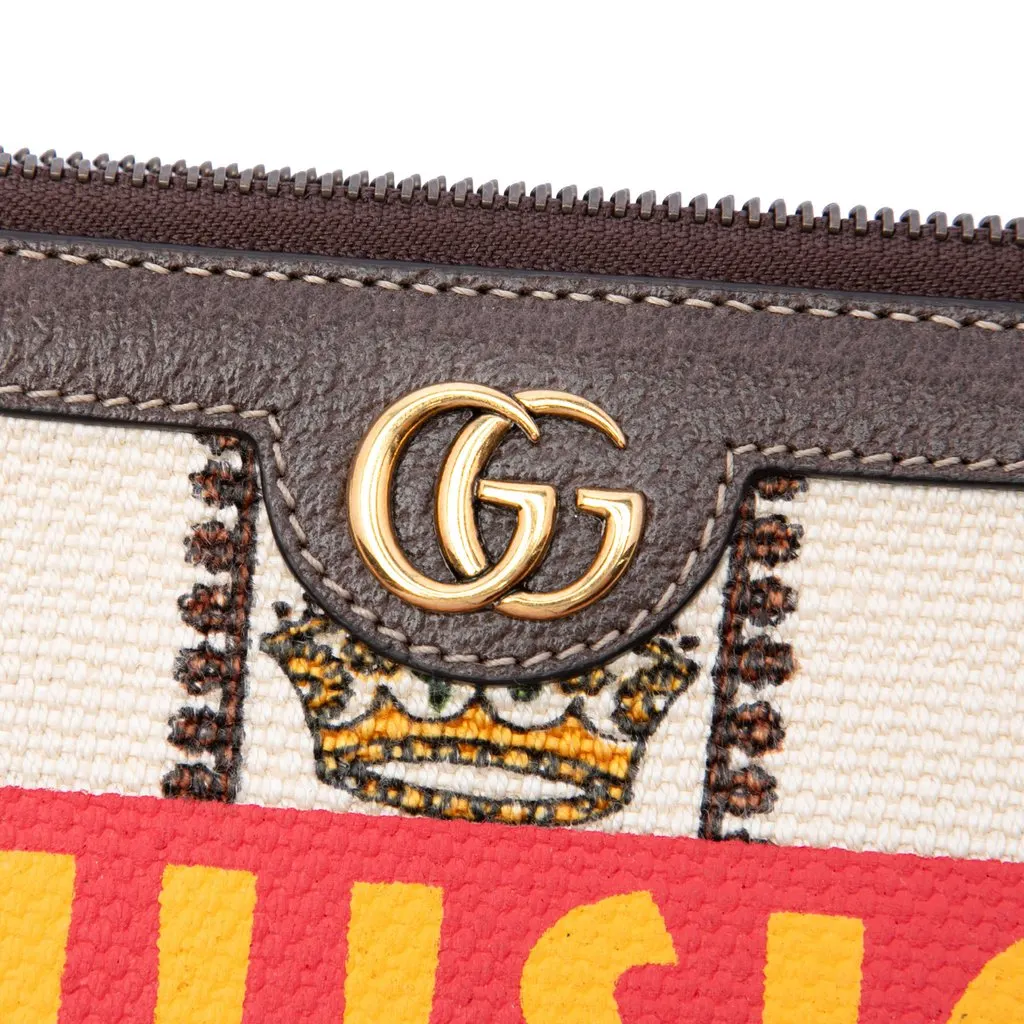 Gucci Canvas 100 Centennial Music is Mine Clutch Beige Very good - Box View