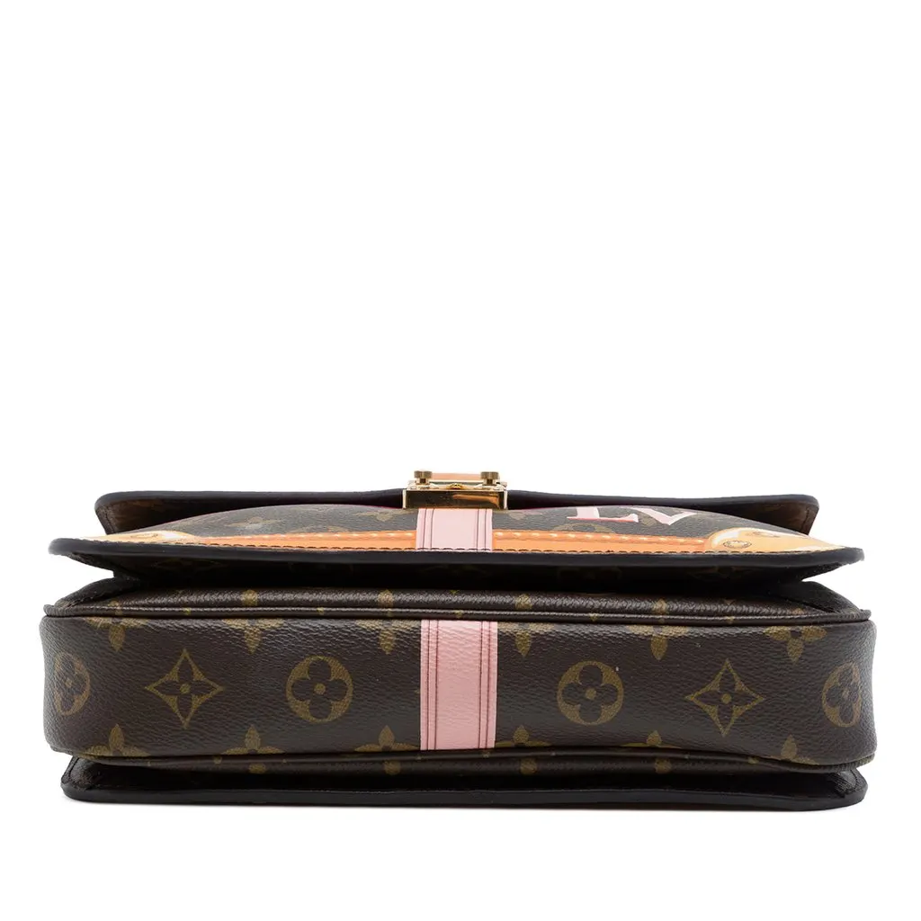 Louis Vuitton Monogram Summer Trunks Pochette Metis Brown Canvas Very good - Inside View