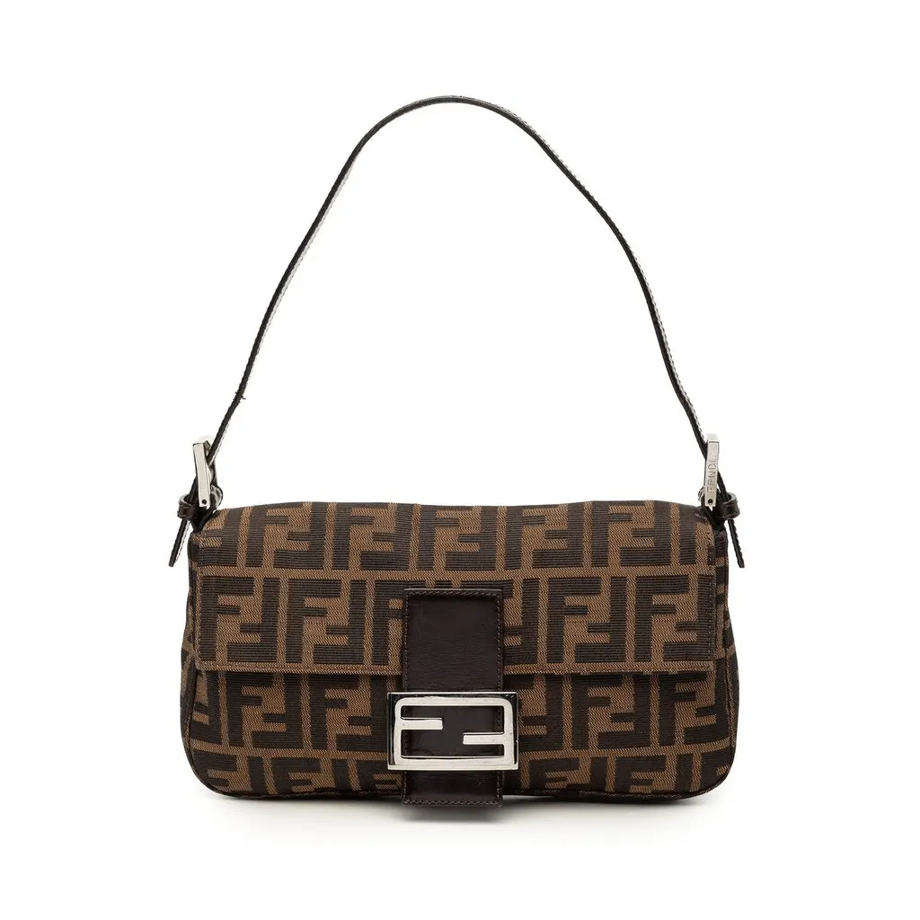 Fendi Zucca Canvas Baguette Brown Very good - Front View