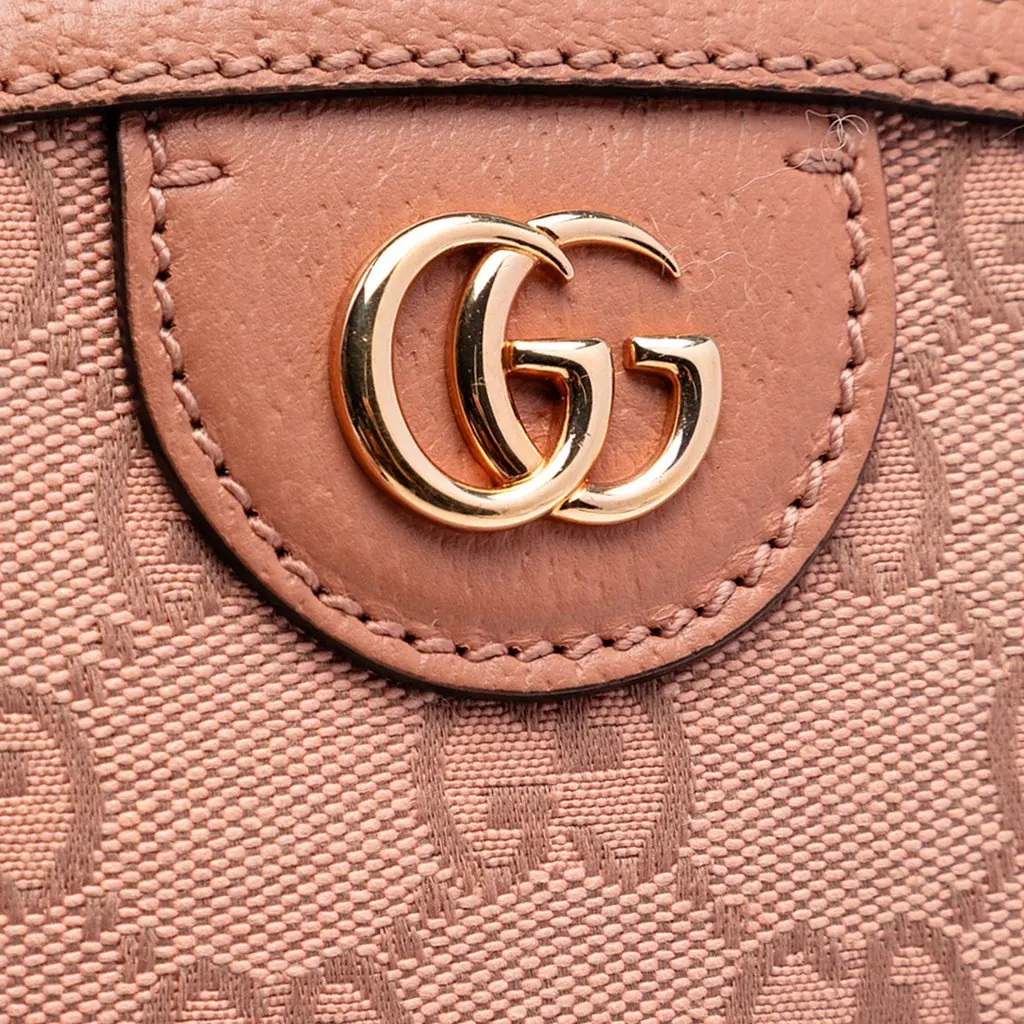 Gucci Small GG Canvas Ophidia Dome Crossbody Pink Very good - Box View