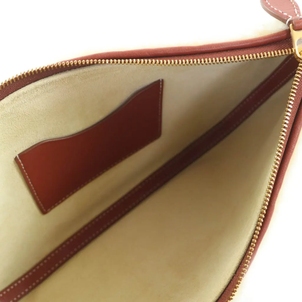 Loro Piana Mini Calfskin Trimmed Shearling Convertible Handbag White Very good - Model View