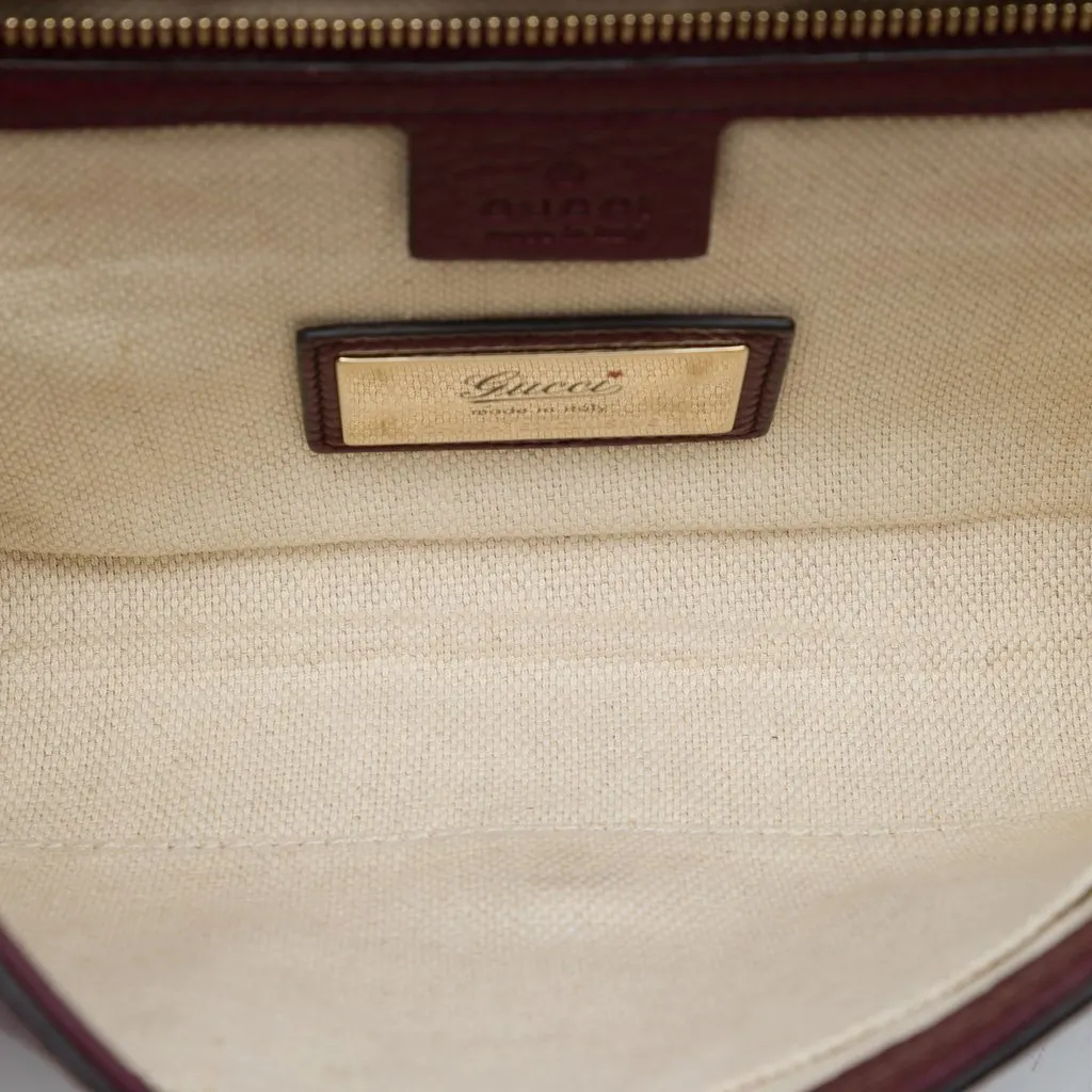 Gucci Calfskin Soho Disco Clutch Red Leather Very good - Model View
