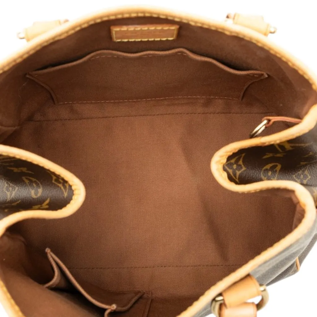 Louis Vuitton Monogram Batignolles Vertical PM Brown Canvas Very good - Model View
