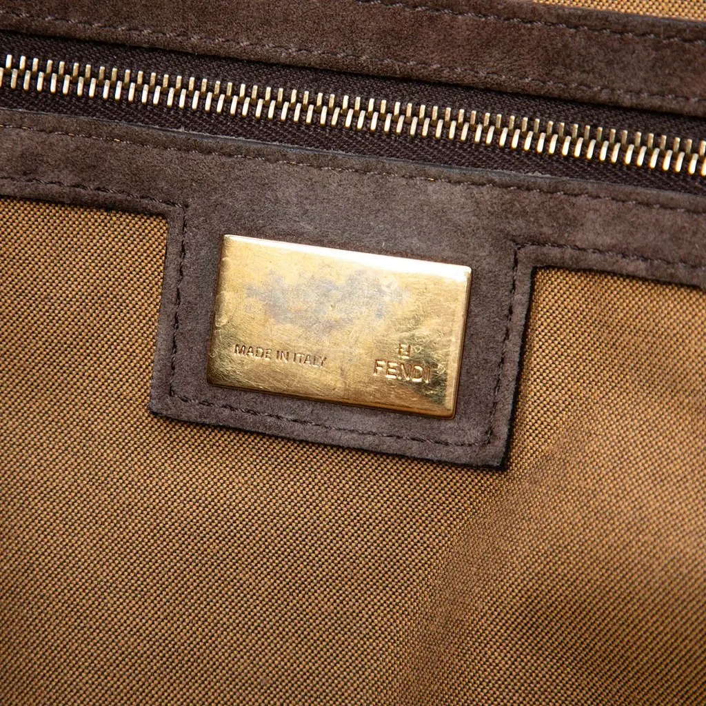 Fendi Zucca Canvas Etniko Du Jour Handbag Brown Very good - Box View