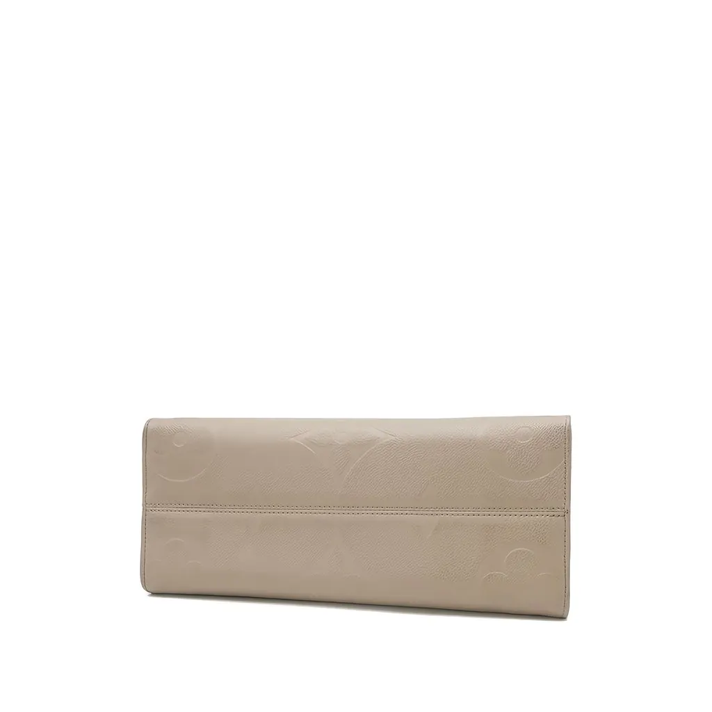Louis Vuitton Monogram Empreinte OnTheGo MM Beige Leather Good - Inside View