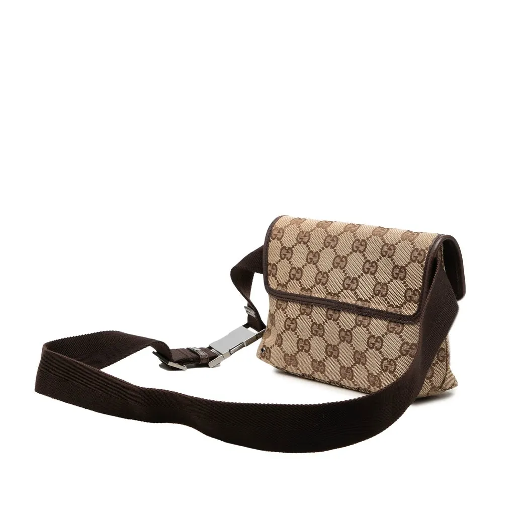 Gucci GG Canvas Jackie Belt Bag Beige Very good - Back View