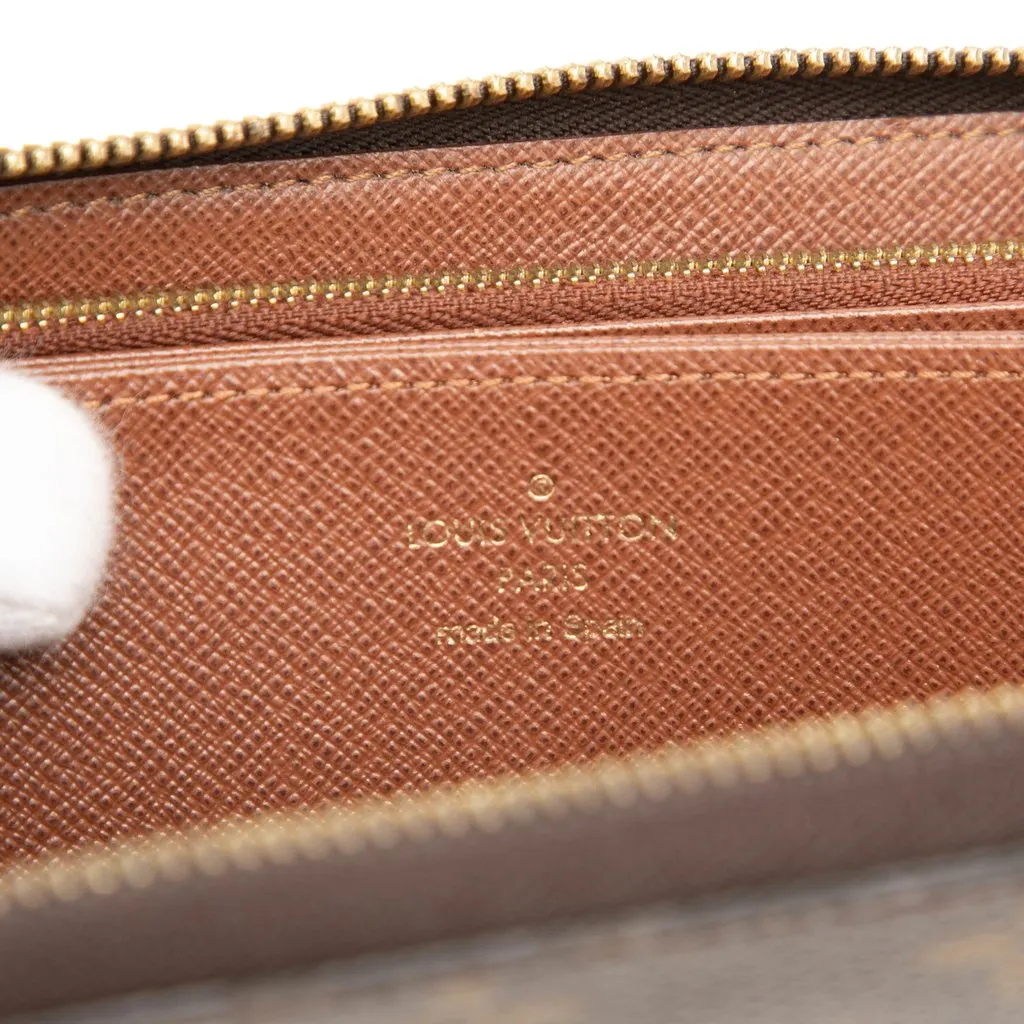 Louis Vuitton Monogram Zippy Long Wallet Brown Very good - Box View