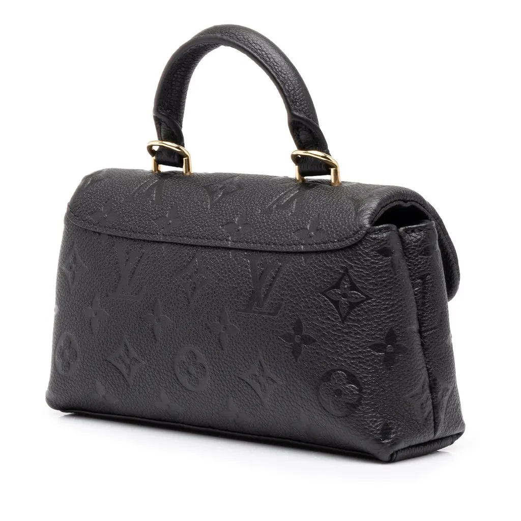 Louis Vuitton Monogram Empreinte Nano Madeleine Black Leather Very good - Back View