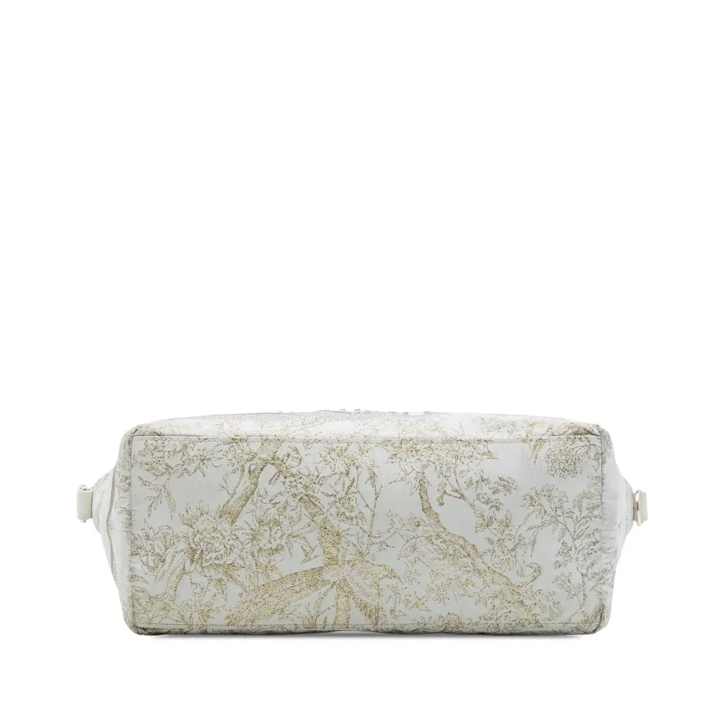 Dior Medium Technical Fabric Toile de Jouy DiorTravel Nomad Pouch Gold Polyester Good - Inside View