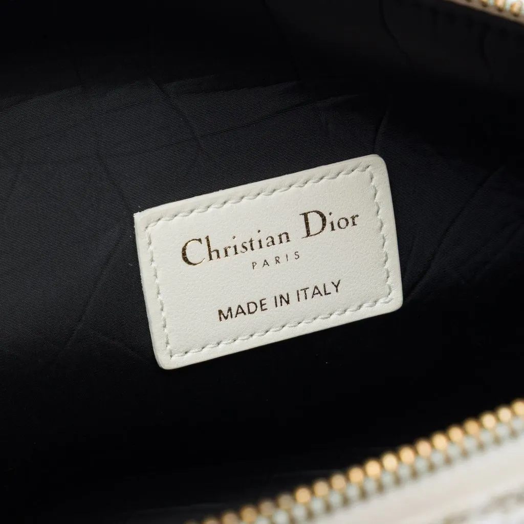 Dior Medium Technical Fabric Toile de Jouy DiorTravel Nomad Pouch Gold Polyester Good - Box View