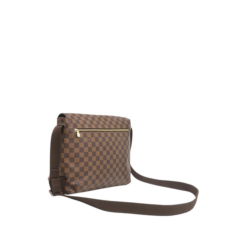 Louis Vuitton Damier Ebene Brooklyn MM Brown Large