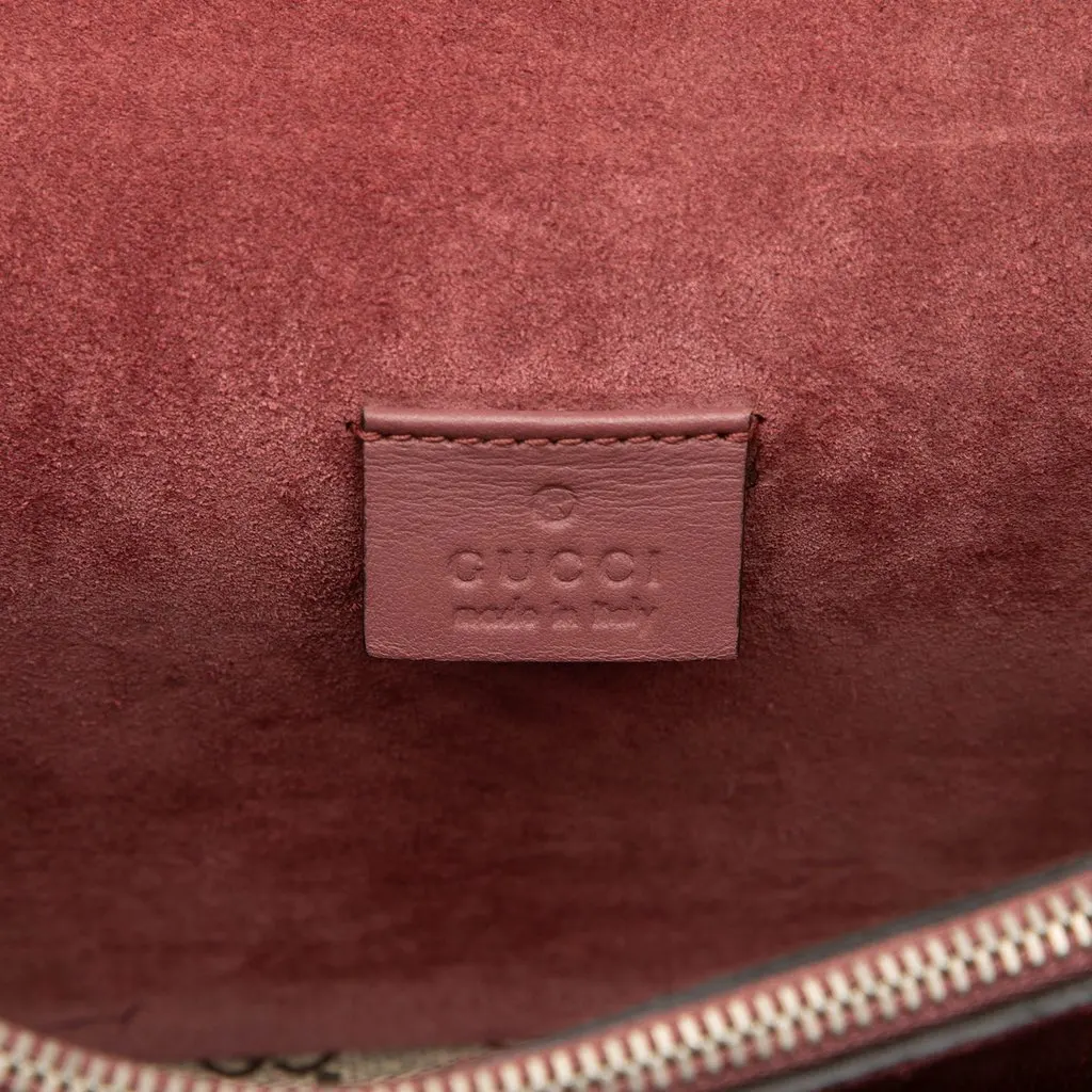 Gucci Medium GG Supreme Blooms Dionysus Shoulder Bag Beige Canvas Good - Box View