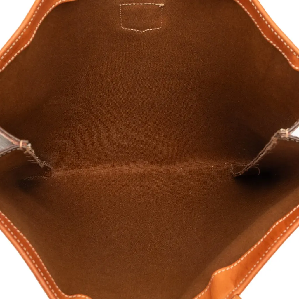 Celine Macadam Coated Canvas Tote Brown Very good - Model View