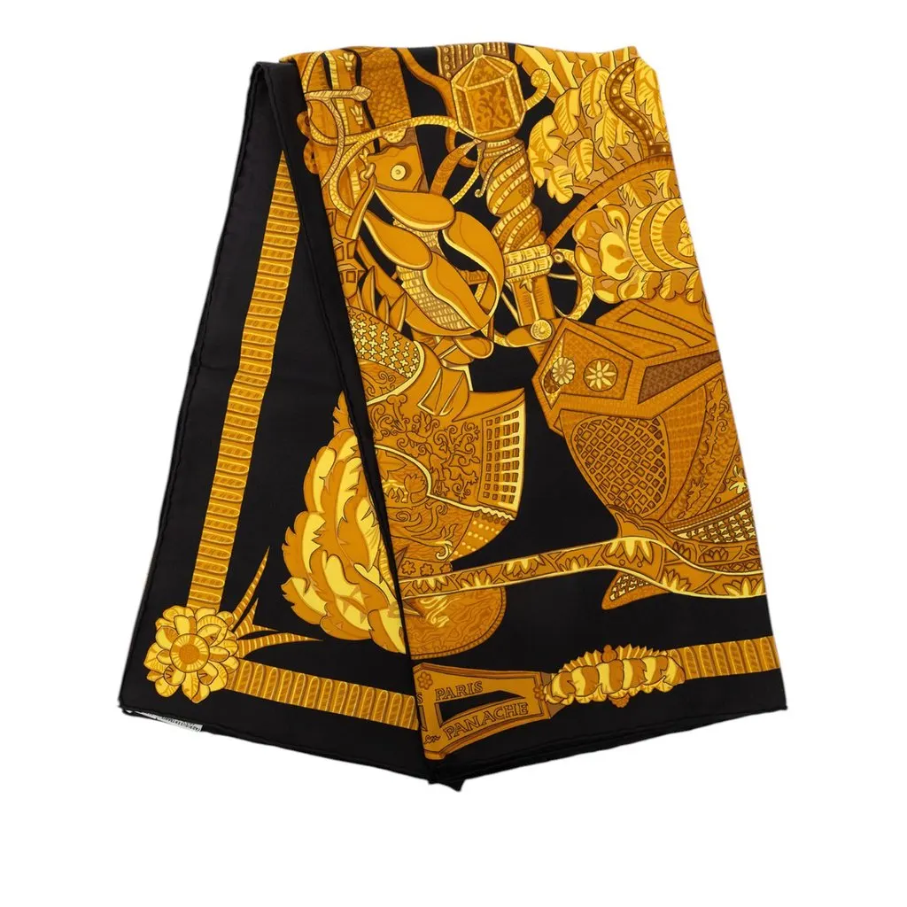 Hermès Armets en Panache Silk Scarf 90