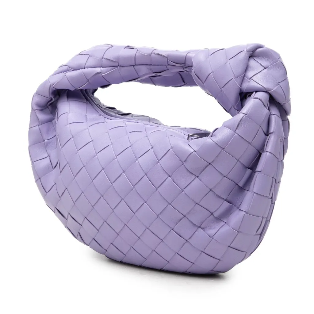 Bottega Veneta Candy Nappa Intrecciato Jodie Purple Leather Very good - Back View