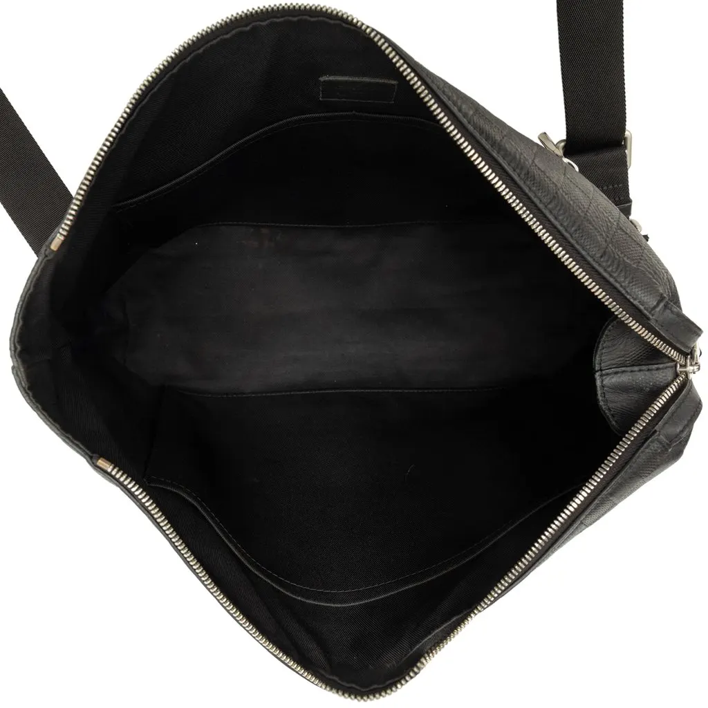 Louis Vuitton Damier Infini Discovery Messenger MM Black Leather Good - Model View