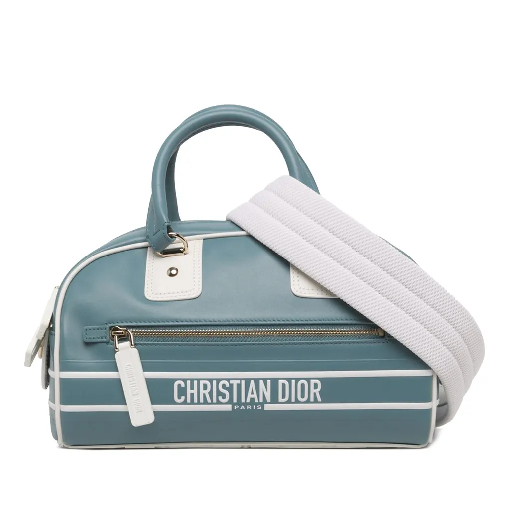 Dior صغيرة جلد Dior Vibe Zip Bowling حقيبة