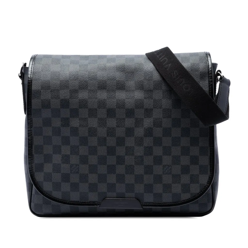 Louis Vuitton Damier Graphite Daniel MM Black Canvas Very good - Front View
