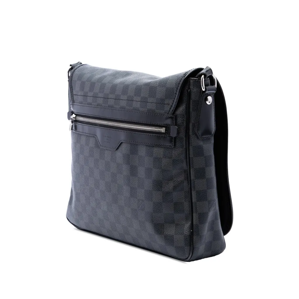 Louis Vuitton Damier Graphite Daniel MM Black Canvas Very good - Back View