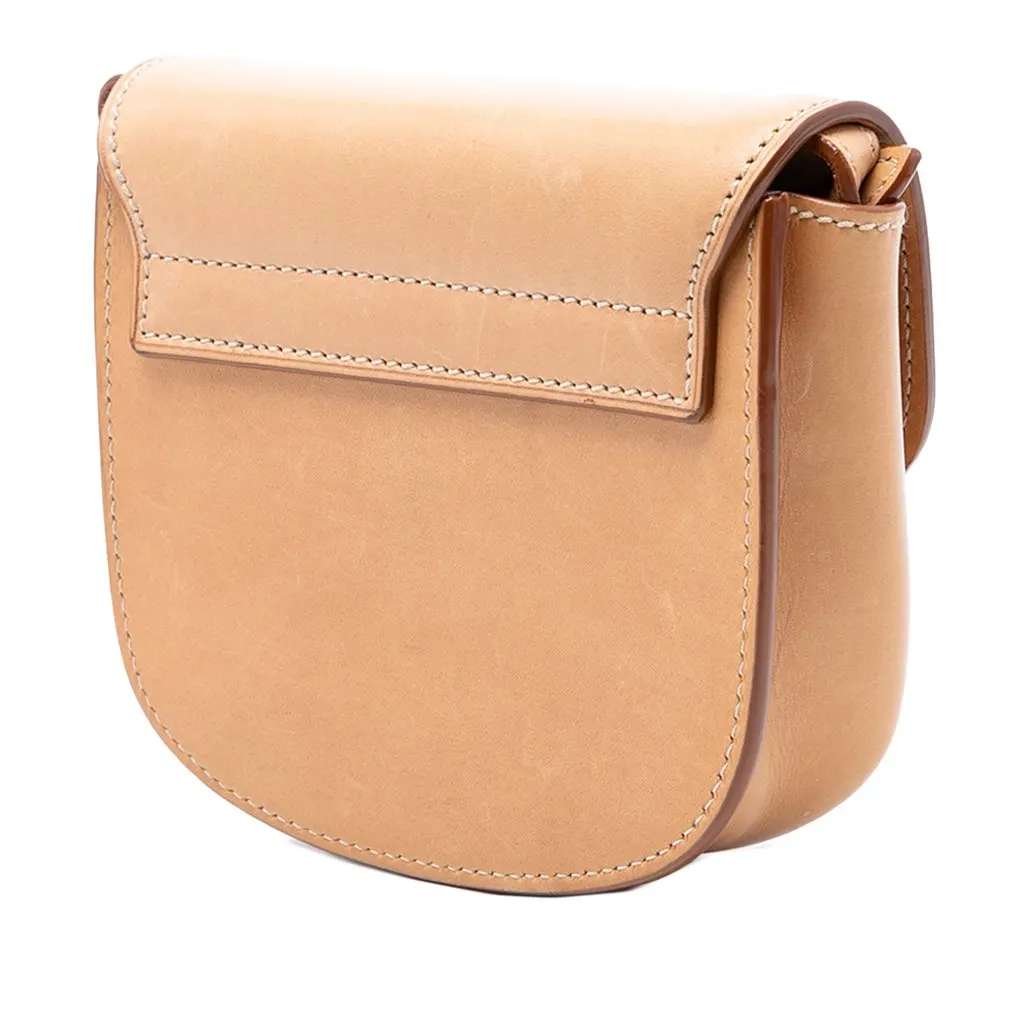 Saint Laurent Small Leather Kaia Crossbody Brown Leather Very good - Back View