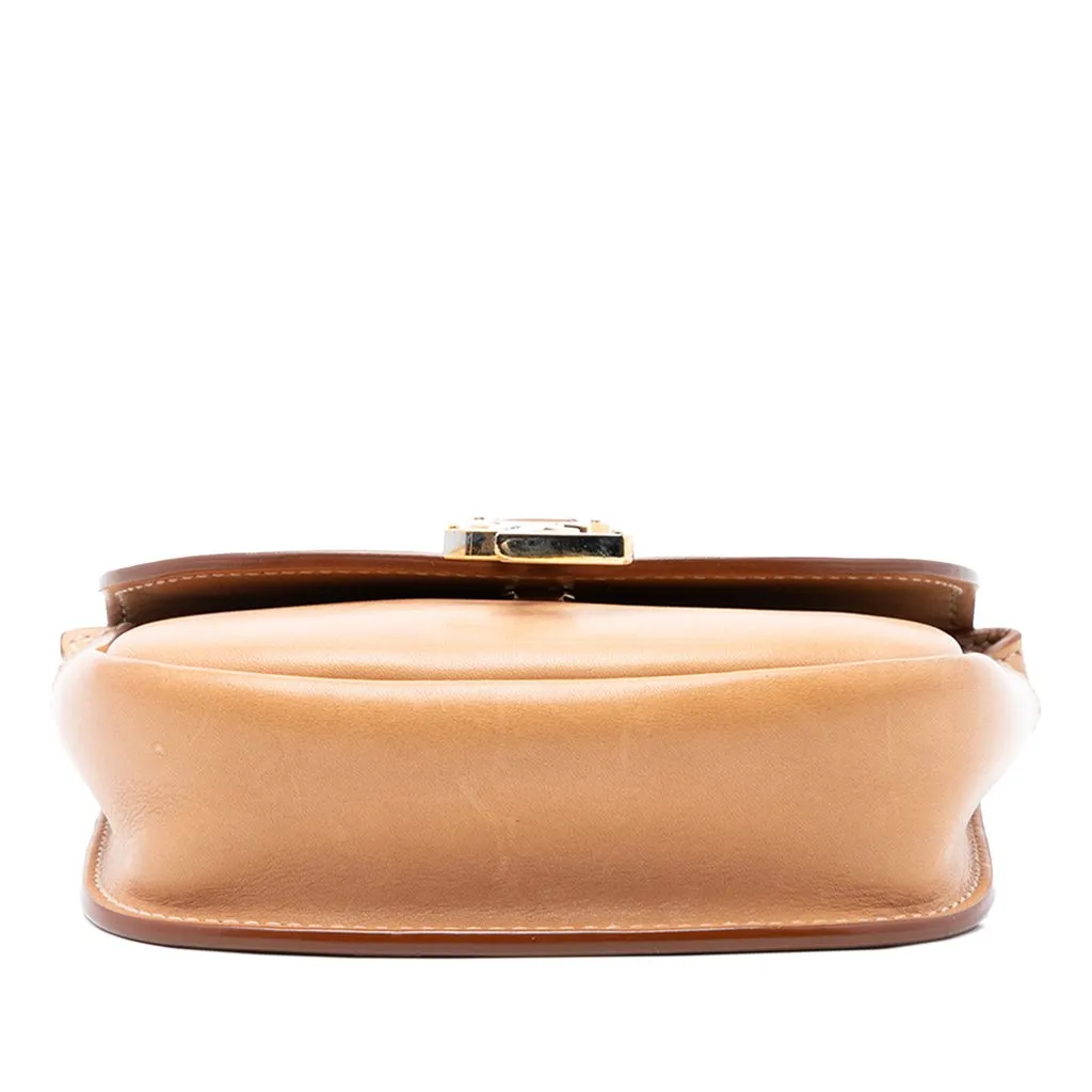 Saint Laurent Small Leather Kaia Crossbody Brown Leather Very good - Inside View