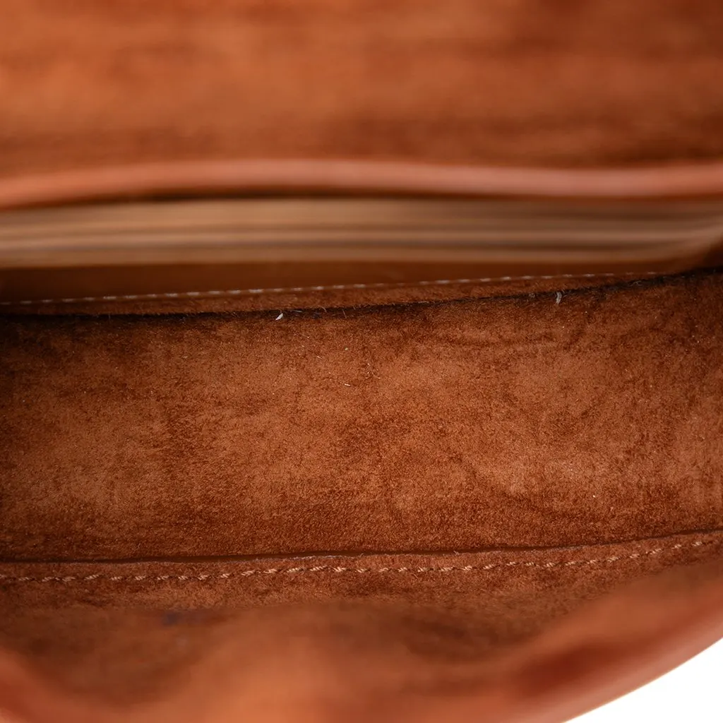 Saint Laurent Small Leather Kaia Crossbody Brown Leather Very good - Model View
