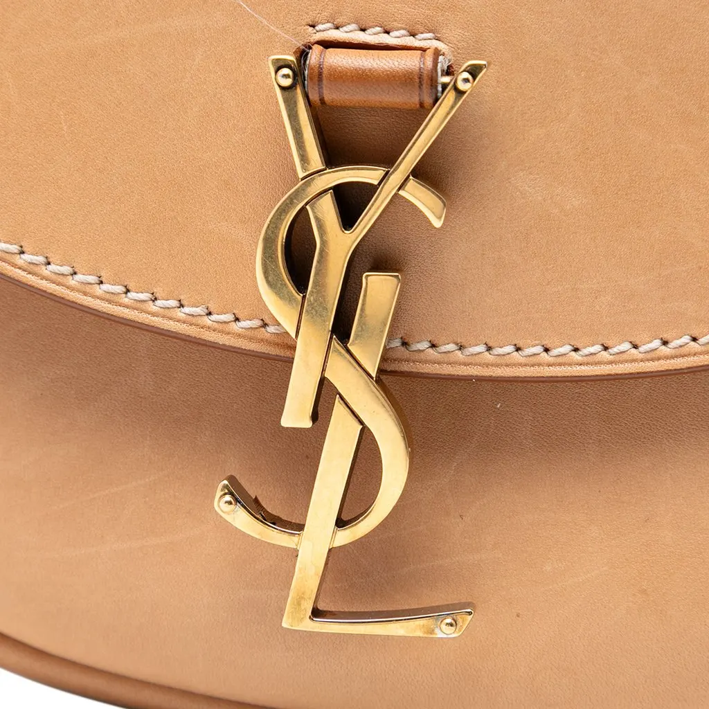 Saint Laurent Small Leather Kaia Crossbody Brown Leather Very good - Box View