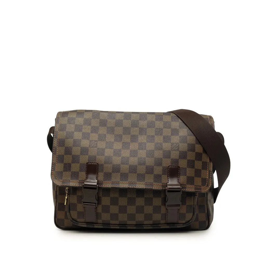 Louis Vuitton Damier Ebene Melville Brown Very good - Front View