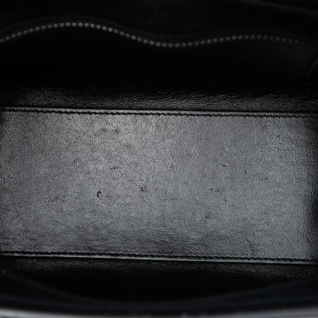 Celine Nano Tricolor Nubuck and Calfskin Luggage Tote Red Leather Very good - Model View