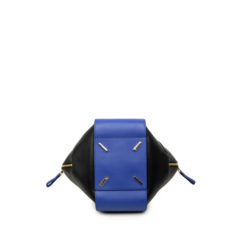 LOEWE Small Bicolor Calfskin Hammock Satchel Blue Leather Very good - Inside View