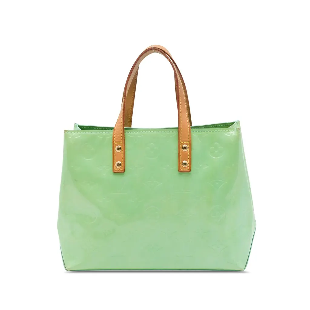 Louis Vuitton Monogram Vernis Reade PM Green Leather Very good - Front View