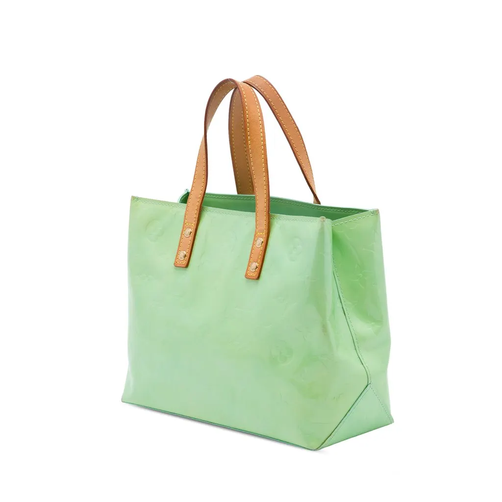 Louis Vuitton Monogram Vernis Reade PM Green Leather Very good - Back View