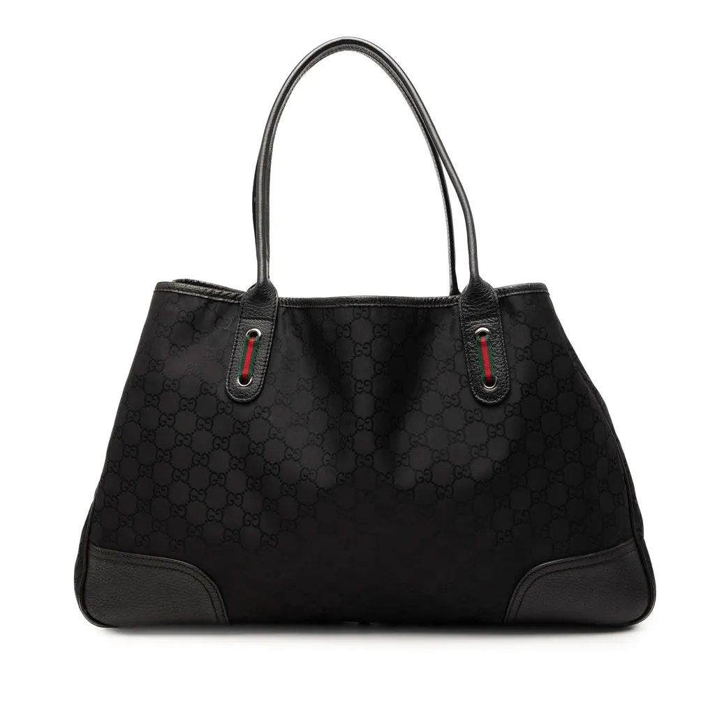 Gucci GG Nylon Princy Tote Black Very good - Front View