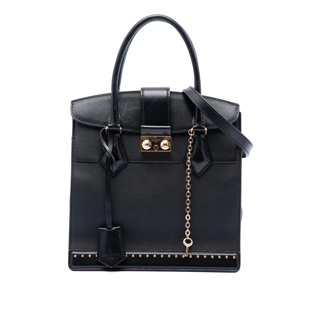 Louis Vuitton Taurillon Cour Marly PM Black Leather Very good - Front View