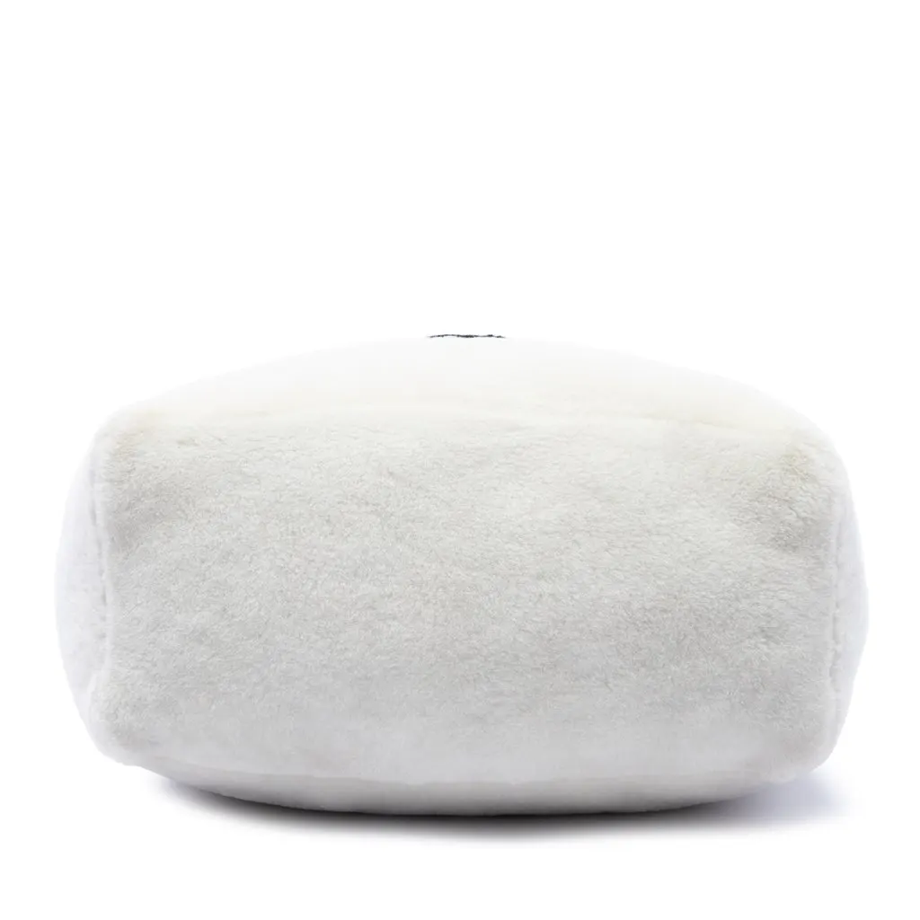Prada Shearling Logo Tote White Shearling Very good - Inside View
