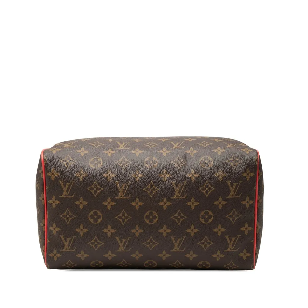 Louis Vuitton Monogram Totem Speedy 30 Brown Canvas Good - Inside View