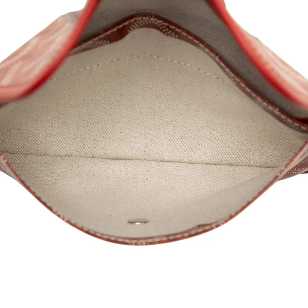 Goyard Goyardine Saint Louis Pouch Red Canvas Very good - Model View