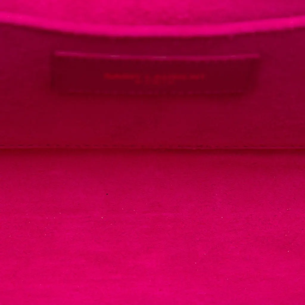 Saint Laurent Leather Chyc Ligne Clutch Pink Leather Very good - Model View