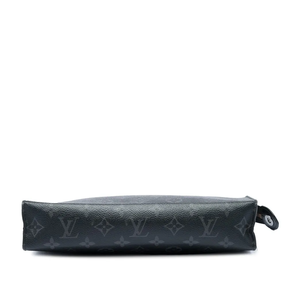 Louis Vuitton Monogram Eclipse Pochette Voyage MM Black Good - Inside View