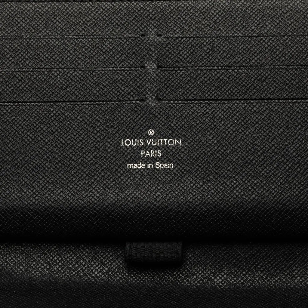 Louis Vuitton Damier Graphite Zippy Organizer Wallet Black Canvas Very good - Box View