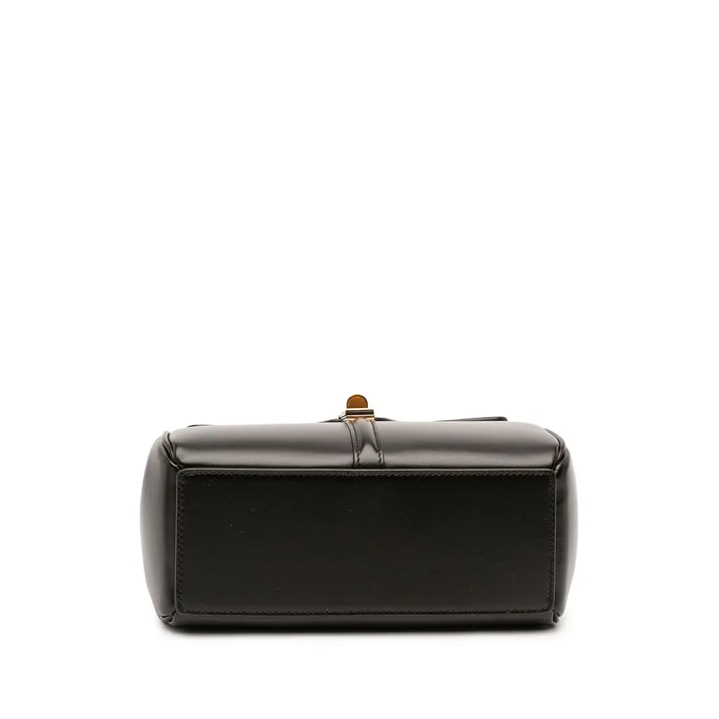 Celine Mini Smooth Calfskin 16 Top Handle Bag Black Leather Very good - Inside View