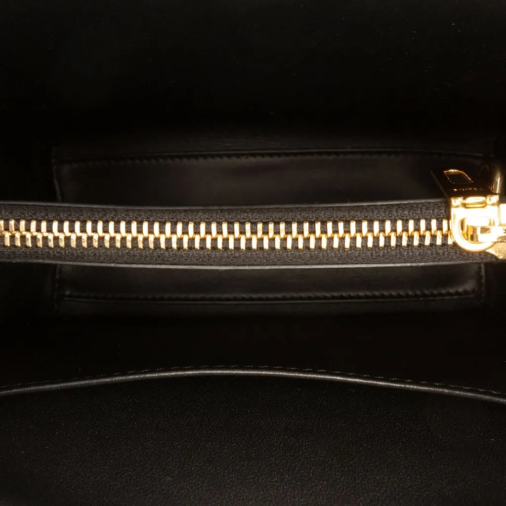 Celine Mini Smooth Calfskin 16 Top Handle Bag Black Leather Very good - Model View