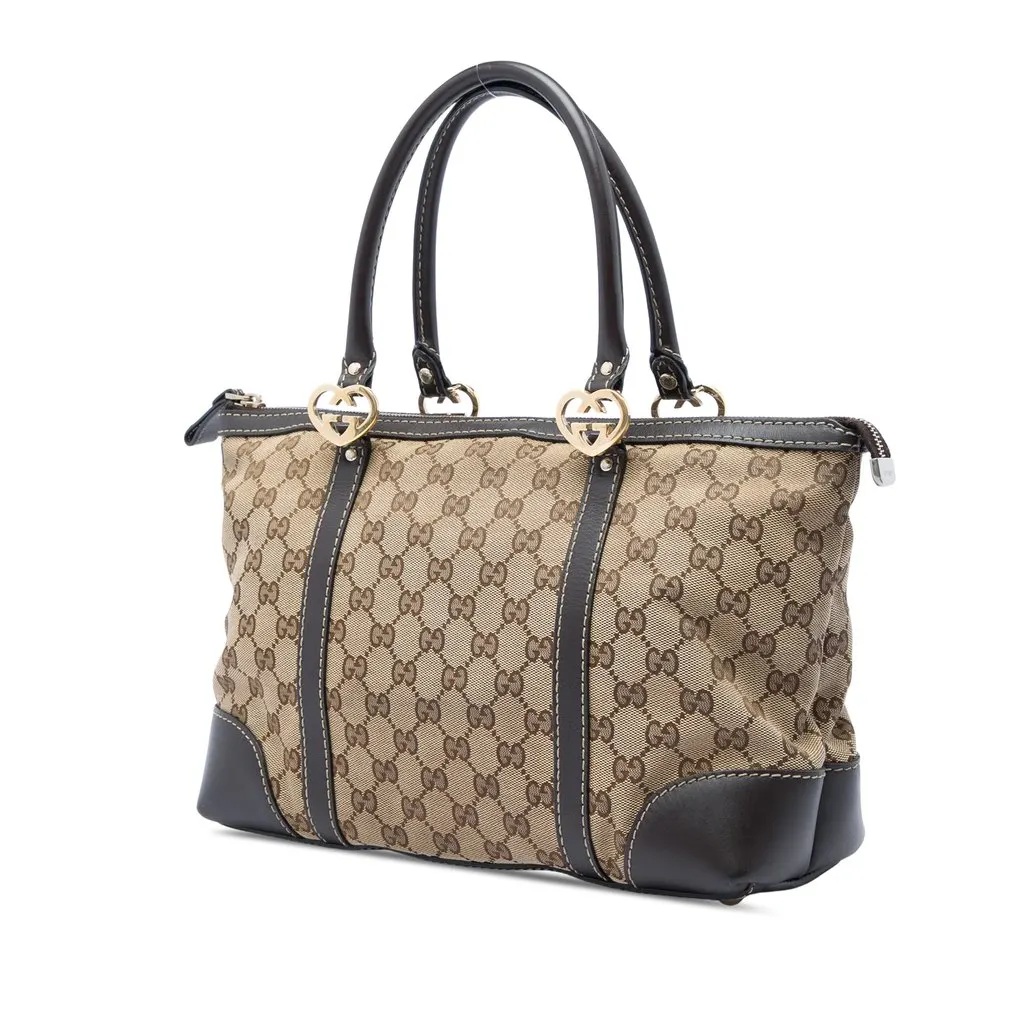 Gucci GG Canvas Lovely Tote Brown Very good - Back View