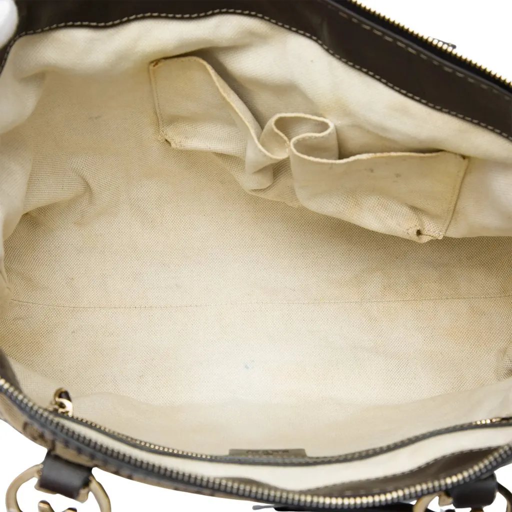 Gucci GG Canvas Lovely Tote Brown Very good - Model View