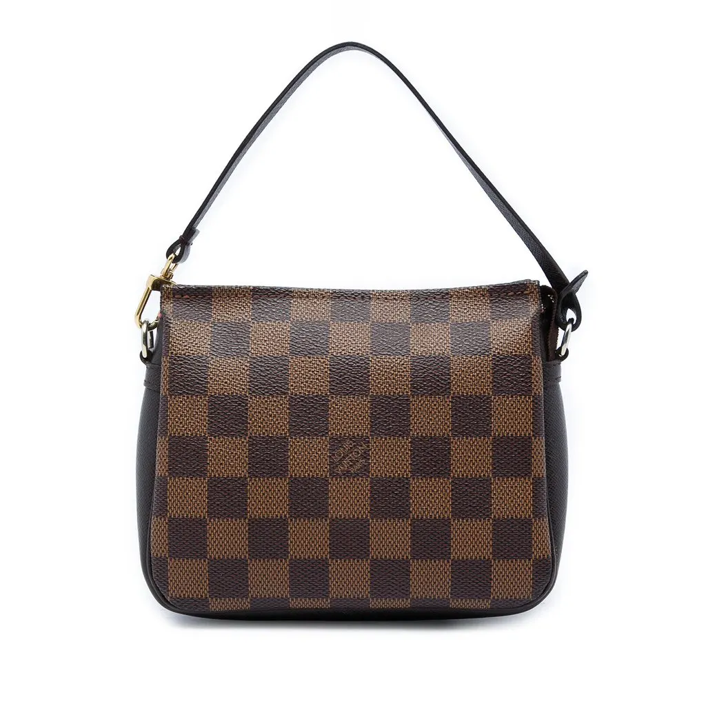 Louis Vuitton Damier Ebene Trousse Pochette Brown Canvas Very good - Front View