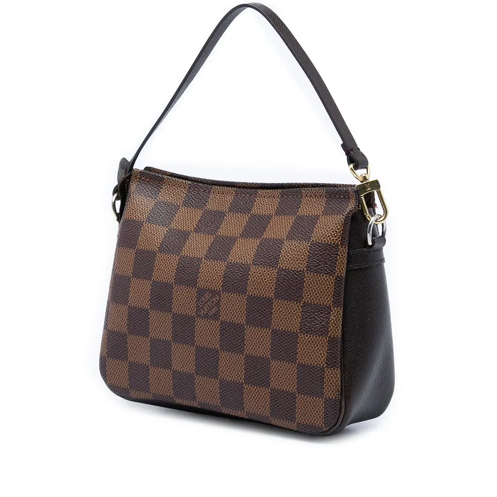 Louis Vuitton Damier Ebene Trousse Pochette Brown Canvas Very good - Back View