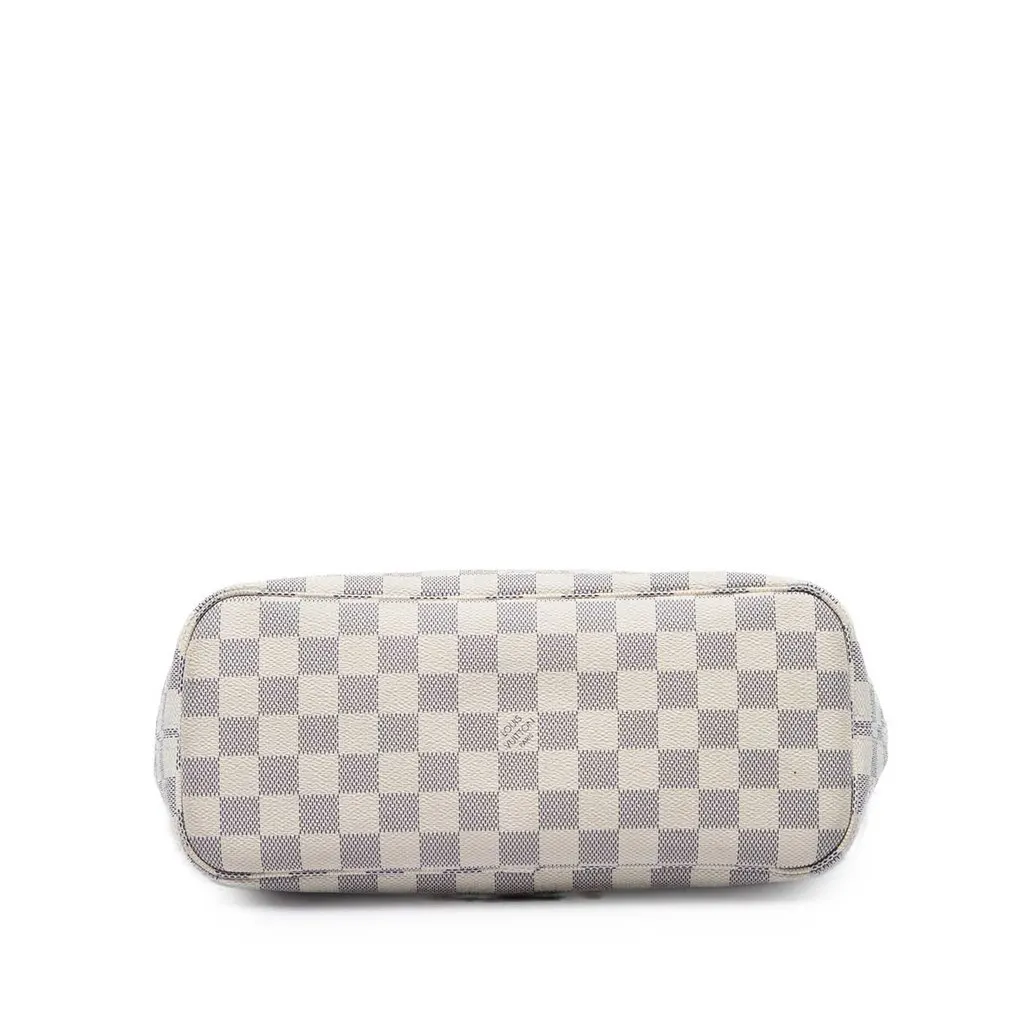 Louis Vuitton Damier Azur Neverfull PM White Canvas Very good - Inside View