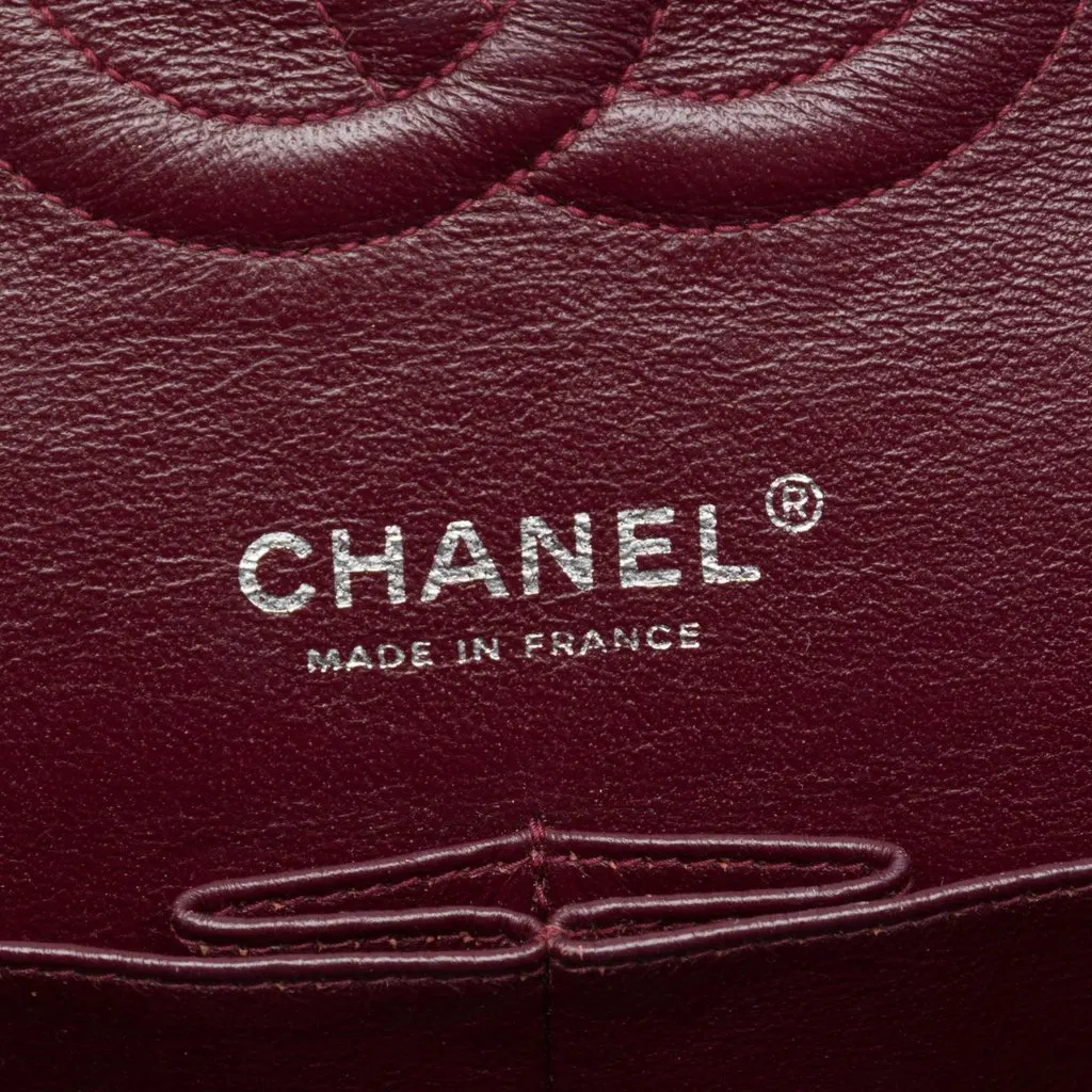 Chanel Medium Classic Lambskin Double Flap Black Leather Very good - Box View